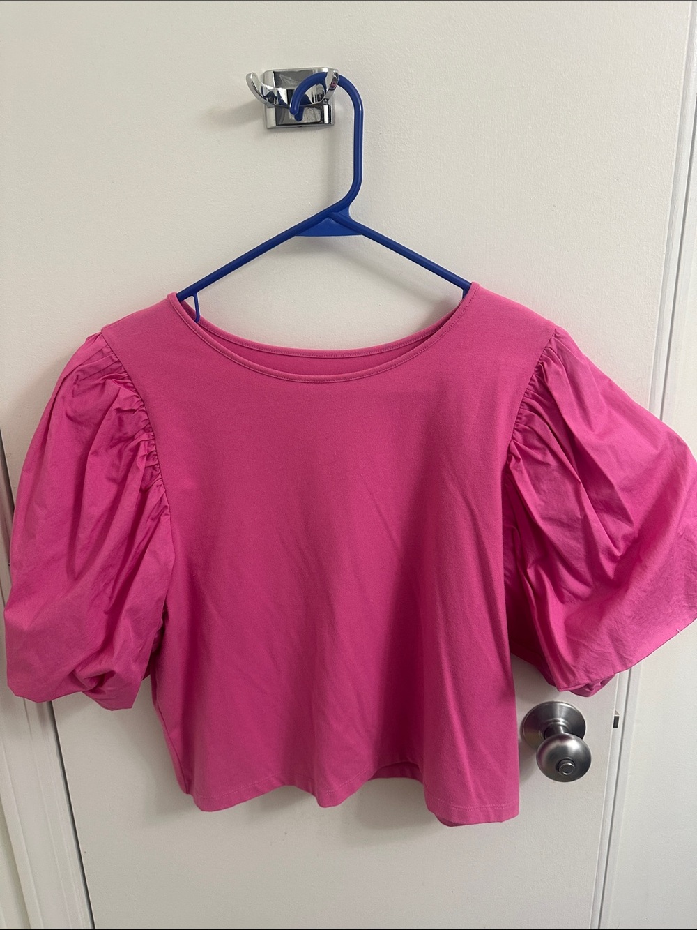 a new day Pink Puff Sleeve Blouse